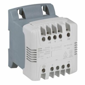 044215 Legrand - Transformateur de commande et sécurité 250VA - Primaire 230 - 400Vca - Secondaire 24Vca - Bornes à vis