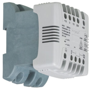 044233 Legrand - Transformateur de commande et sécurité 100VA - Primaire 230/400Vca - Secondaire 24/48Vca - Bornes à vis