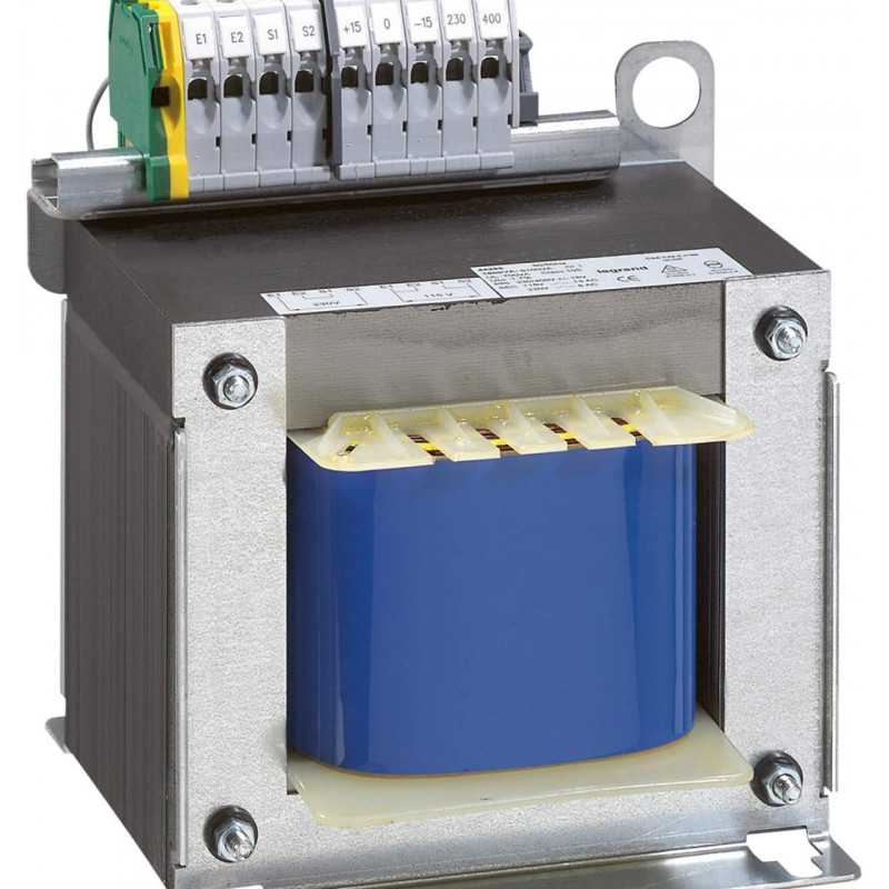 044269 Legrand - Transformateur de séparation des circuits 1600VA - Primaire 230V 400V - Secondaire 115V 230V - Bornes à vi