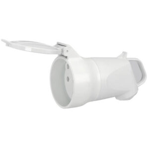 055867 - Fiche femelle Legrand 3P+N+T 32A 380V - Coudée avec volet et éclips de protection