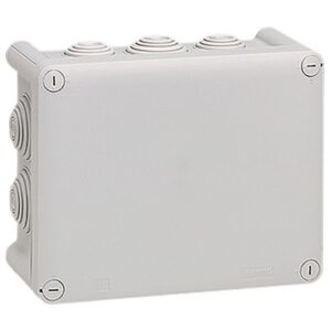 092042 Boîte de dérivation rectangulaire Plexo dimensions 155x110x74mm - gris RAL 7035 Legrand