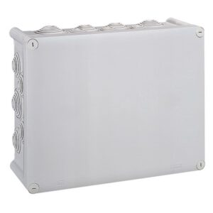 092082 Boîte de dérivation rectangulaire Plexo dimensions 310x240x124mm - gris RAL 7035 - Legrand