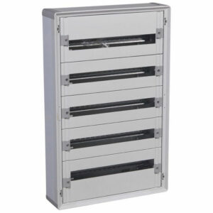 401805 Legrand Tableau de distribution isolant XL3 160 - 5 rangées de 24 modules - Tout modulaire prêt à l'emploi