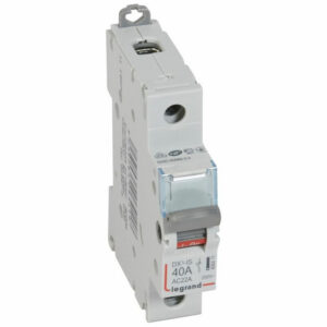 406411 Interrupteur modulaire unipolaire 1P 250V - 40A - 1 module - Bornes à vis Legrand DX³-IS