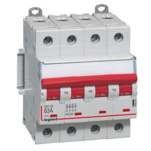 406544 Interrupteur sectionneur tétrapolaire 4P - 63A - 4 modules - Auxiliarisable - Legrand DX³-IS