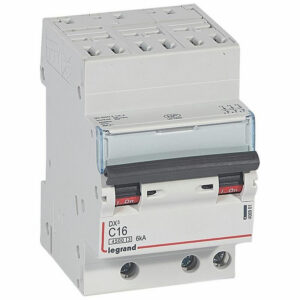 406901 Disjoncteur triphasé 16A - 3P Courbe C - 4,5/6kA - Automatique et vis - Legrand DX3
