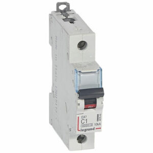 407646 Disjoncteur unipolaire 1A - 1P Courbe C - 6/10kA - À vis - Legrand DX3