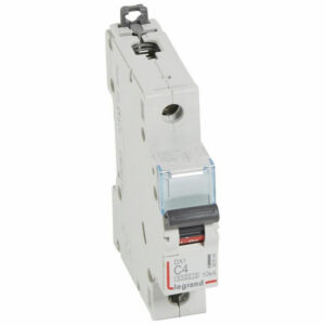 407649 Disjoncteur unipolaire 4A - 1P Courbe C - 6/10kA - À vis - Legrand DX3