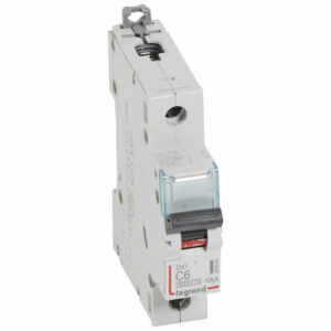 407650 Disjoncteur unipolaire 6A - 1P Courbe C - 6/10kA - À vis - Legrand DX3
