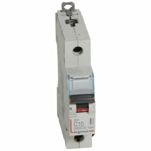 407652 Disjoncteur unipolaire 10A - 1P Courbe C - 6/10kA - À vis - Legrand DX3
