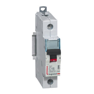 407654 Disjoncteur unipolaire 16A - 1P Courbe C - 6/10kA - À vis - Legrand DX3