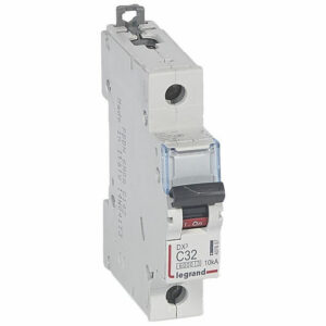 407657 Disjoncteur unipolaire 32A - 1P Courbe C - 6/10kA - À vis - Legrand DX3