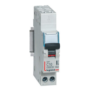407712 Disjoncteur unipolaire + neutre 10A - 1P+N Courbe C - 6/10kA - Automatique et vis - Legrand DX3