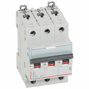 408053 Disjoncteur tripolaire 1A - 3P Courbe D - 6/10kA - À vis - Legrand DX3