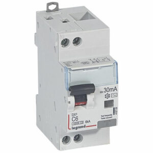410703 Legrand Disjoncteur différentiel 6A type AC 30mA - courbe C - DX³4500 1P+N