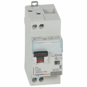 410786 Legrand Disjoncteur différentiel 20A 30mA type AC 1P+N DX³6000 10kA