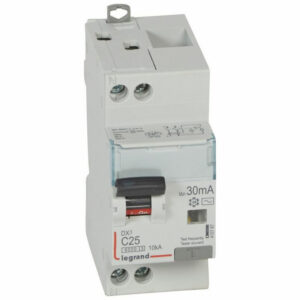 410787 Legrand Disjoncteur différentiel 25A 30mA type AC 1P+N DX³6000 10kA