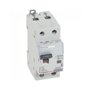 410999 Disjoncteur différentiel 6A - 30mA - Type AC - 1P+N - 2 Modules - neutre à droite - Auxiliarisable - Legrand