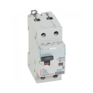 411006 Disjoncteur différentiel 40A - 30mA - Type AC - 1P+N - 2 Modules - neutre à droite - Auxiliarisable - Legrand