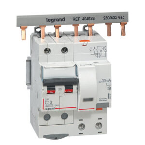 411157 Legrand Disjoncteur différentiel 10A type AC 30mA DX³6000 10kA 2P