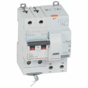 411159 Legrand Disjoncteur différentiel 20A type AC 30mA DX³6000 10kA 2P