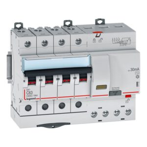 411192 Legrand Disjoncteur différentiel tétrapolaire 63A - 30mA - type AC - DX36000 - 10kA - 4P