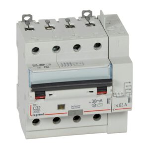 411200 Legrand Disjoncteur différentiel tétrapolaire 32A - 30mA - type AC - DX36000 - 10kA - 4P