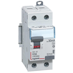 411556 Legrand Interrupteur différentiel 63A type A 30mA bipolaire - 2 modules - Bornes alignées