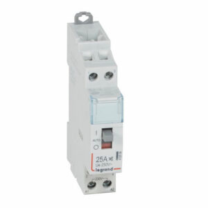 412558 Legrand - Contacteur jour nuit silencieux bobine 230V monophasé - 25A - contact 2NO - 1 module