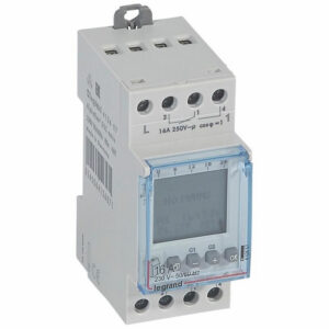412657 Inter horaire astronomique Legrand - Digital - 2 sorties - 16A - 230V - Réserve de marche 5 ans