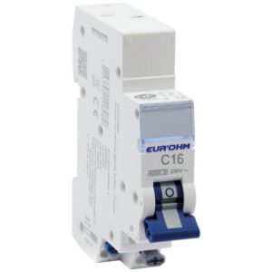 20316 EUR'OHM Disjoncteur 1P+N 16A courbe C connexion automatique 4,5kA NF