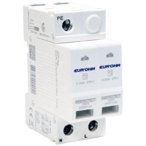 20905 EUR'OHM Parafoudre 1P+N T2, Imax 40kA, In 20kA