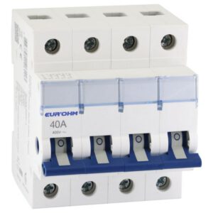 30023 EUR'OHM Interrupteur sectionneur 4P 40A AC22A à coupure pleinement visible