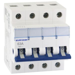 30024 EUR'OHM Interrupteur sectionneur 4P 63A AC22A à coupure pleinement visible