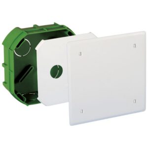 51104 EUR'OHM Boite de dérivation encastrée P50 100x100x40mm pour maconnerie
