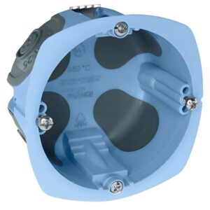 52061 EUR'OHM XL AIR'metic Boite d'encastrement étanche à l'air 1 poste D67 P40 pour cloisons sèches