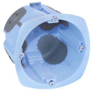 52073 EUR'OHM XL AIR'metic Boite d'encastrement étanche à l'air 1 poste D67 P60 pour cloisons sèches