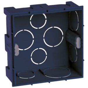 52109 EUR’OHM XL TRADI Boîte d’encastrement à sceller 1 poste P40 courant fort/faible pour murs maçonnés