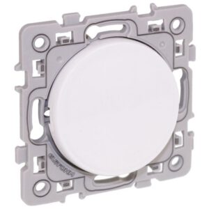 60205 EUR'OHM SQUARE Bouton poussoir 10A lumineux témoin blanc