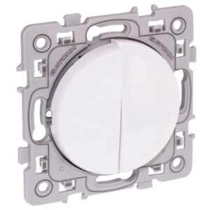 60212 EUR'OHM SQUARE Interrupteur va et vient lumineux+ Va et vient blanc