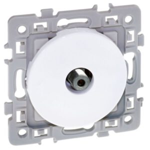 60268 EUR'OHM SQUARE Prise TV multiservice Type F blanc