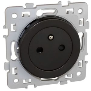 60339 EUR'OHM SQUARE Prise de courant 2P+T affleurante anthracite
