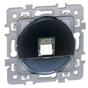 60379 EUROHM Square Prise RJ45 Grade 3 Catégorie 6A STP anthracite