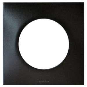 60390 EUR'OHM SQUARE Plaque de finition simple anthracite