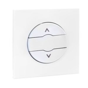 60924 EUR'OHM DUNE Bouton poussoir volet roulant blanc
