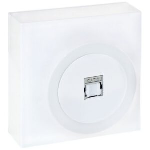 60971 EUR'OHM DUNE Prise RJ45 blindée Cat.6 FTP (Grade1 TV) blanc