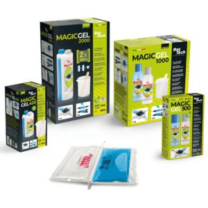 MAGIC GEL isolant bi-composant - 2 flacons de 500mL - récipient gradué - palette