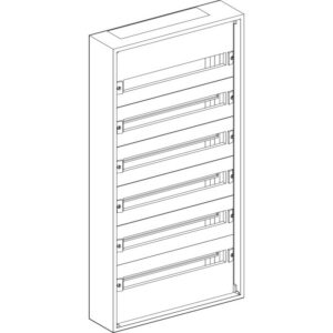 LVS08006 Schneider - Coffret électrique métal Prisma Pack 160 - 144 modules - 6 rangées de 24 modules