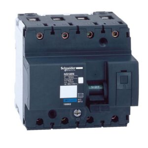 18662 Schneider - Acti9 Disjoncteur NG125N tétrapolaire 125A - 4P - Courbe C 25kA - A vis