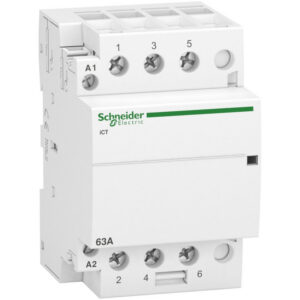 A9C20863 - Contacteur tripolaire - 3NO - 63A - Bobine 230Vca - Schneider Acti 9 iCT